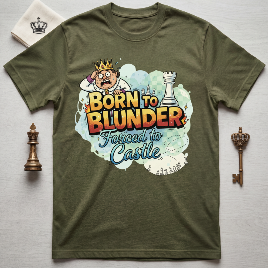 Born To Blunder Forced To Castle T-Shirt
