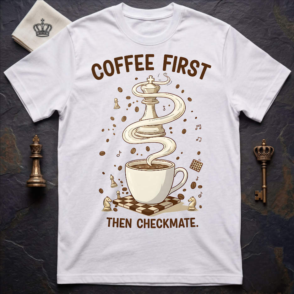 Coffee First Then Checkmate T-Shirt