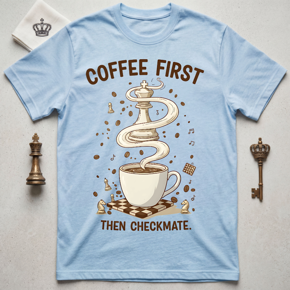 Coffee First Then Checkmate T-Shirt