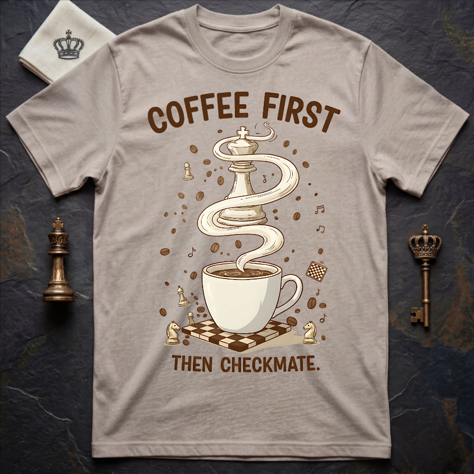 Coffee First Then Checkmate T-Shirt