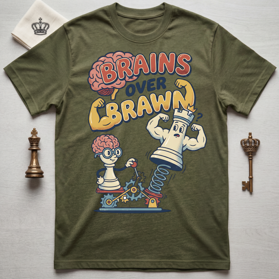 Brains Over Brawn T-Shirt