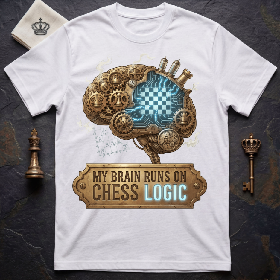 My Brain Runs On Chess Logic T-Shirt