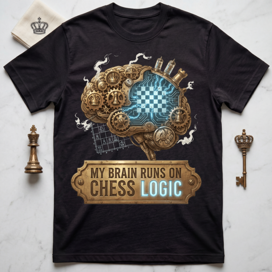 My Brain Runs On Chess Logic T-Shirt