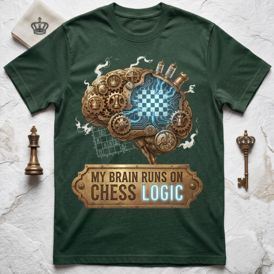 My Brain Runs On Chess Logic T-Shirt