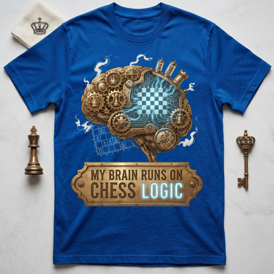 My Brain Runs On Chess Logic T-Shirt