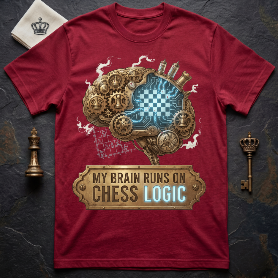 My Brain Runs On Chess Logic T-Shirt