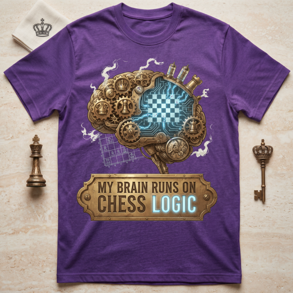 My Brain Runs On Chess Logic T-Shirt
