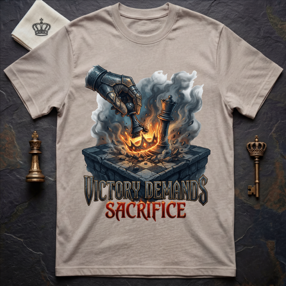 Victory Demands Sacrifice Chess T-Shirt