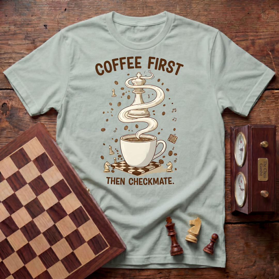 Coffee First Then Checkmate T-shirt