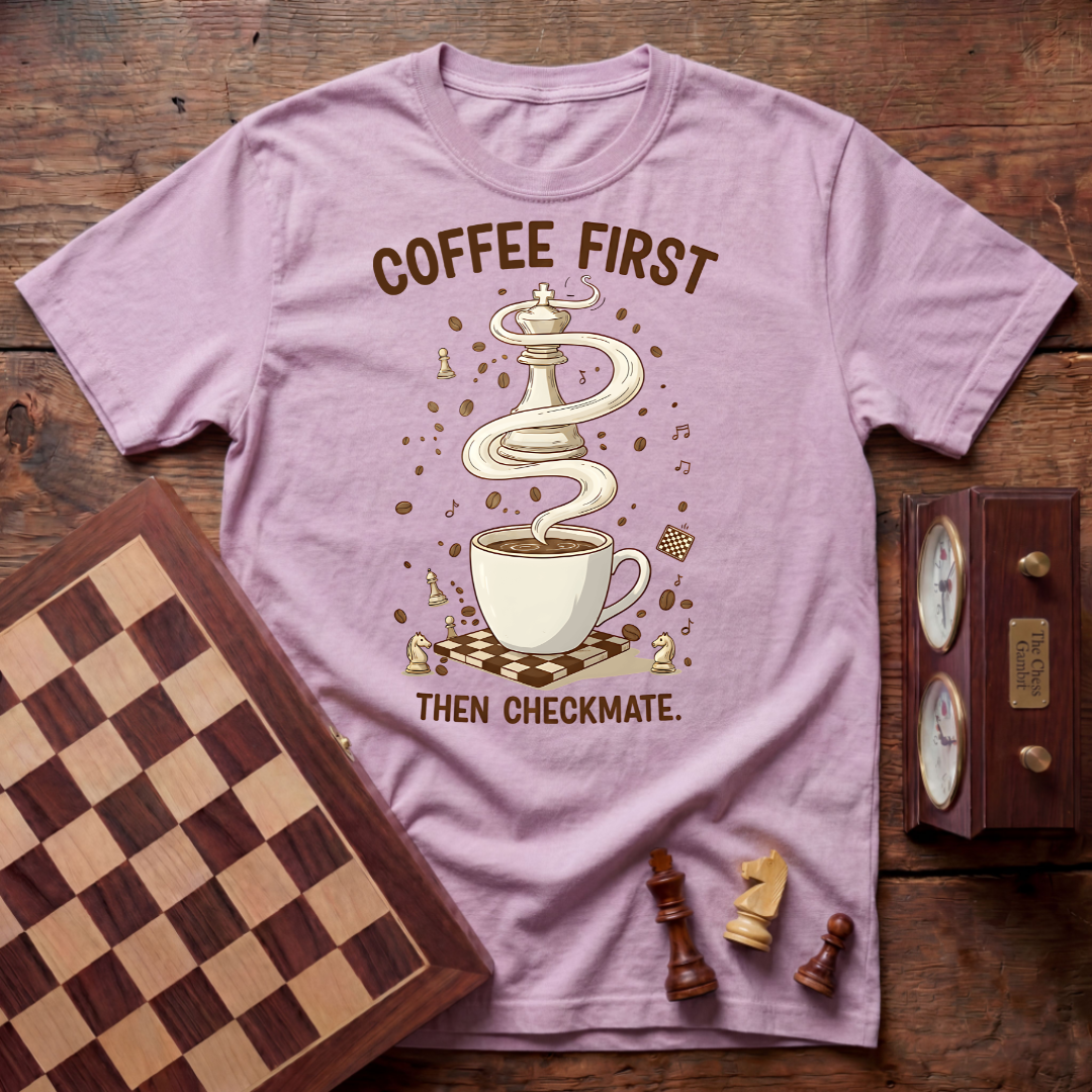 Coffee First Then Checkmate T-shirt
