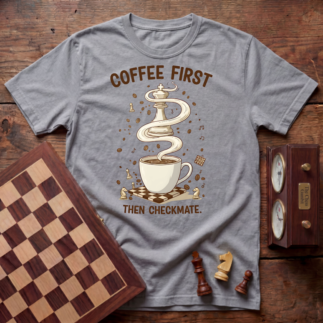 Coffee First Then Checkmate T-shirt