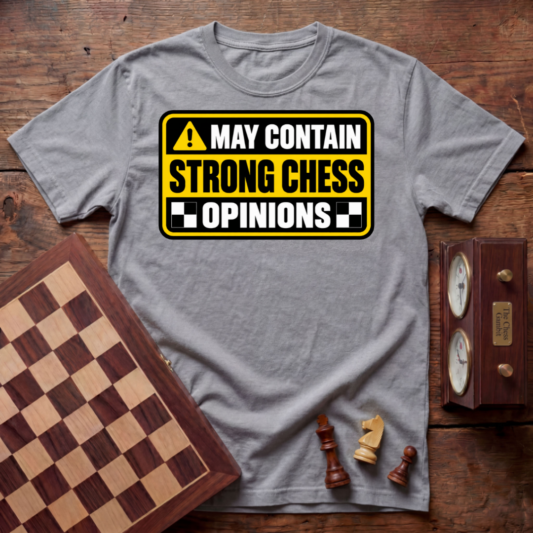 May Contain Strong Chess Opinions T-shirt