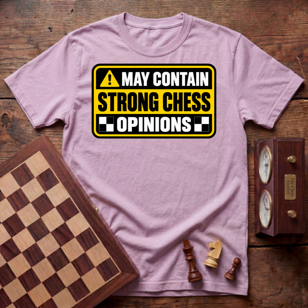 May Contain Strong Chess Opinions T-shirt