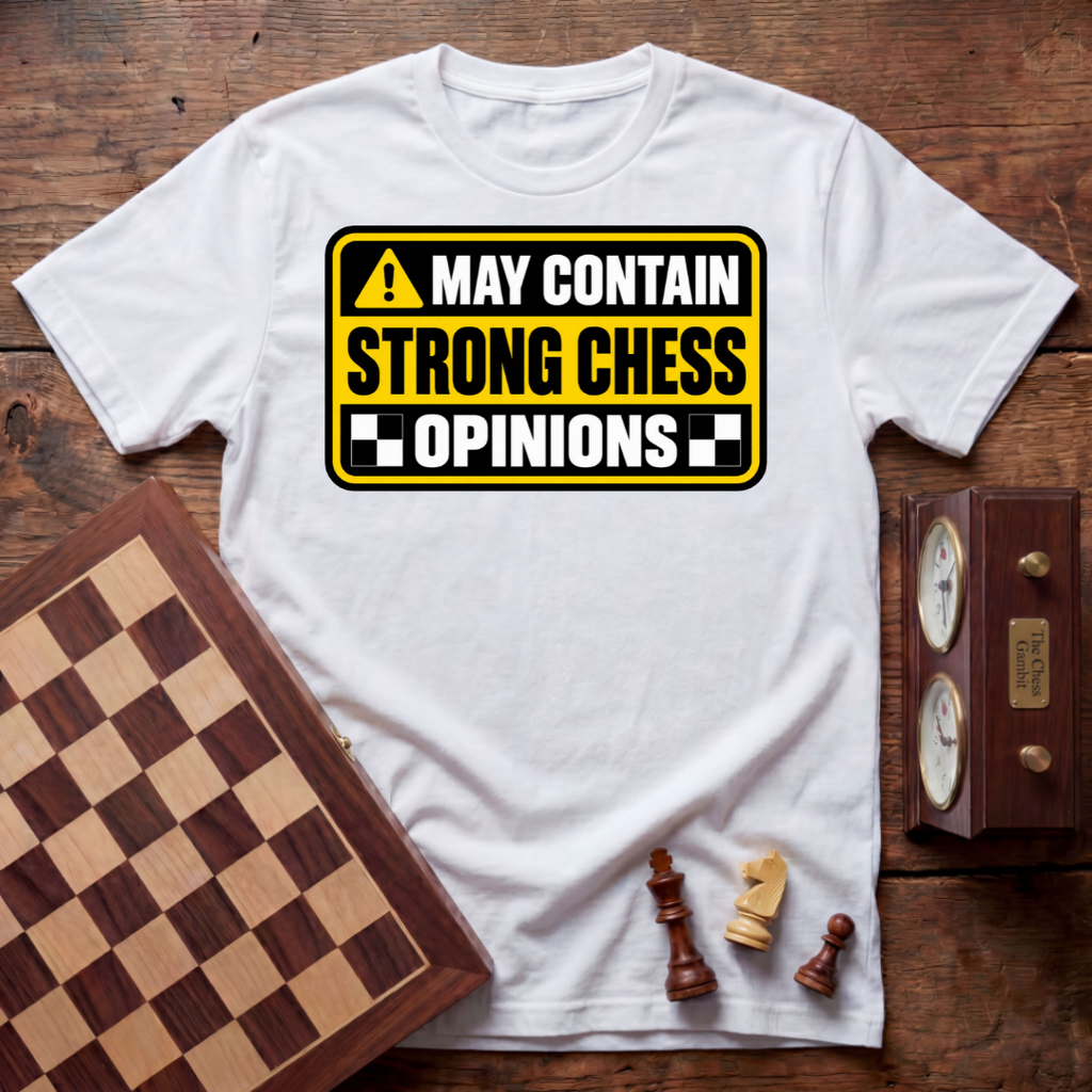 May Contain Strong Chess Opinions T-shirt